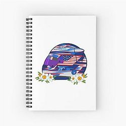 Logan Sargeant 2023 Helmet With Flowers Notebook