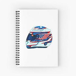 Logan Sargeant 2024 Helmet Notebook