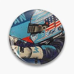 Logan Sargeant - F2 2022, F1, graffiti art by DRAutoArt Pin