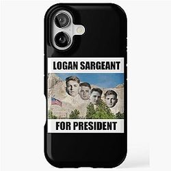 F1 Driver Logan Sargeant for President Mount Rushmore iPhone Tough Case