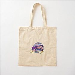 Logan Sargeant 2023 Helmet With Flowers Cotton Tote Bag
