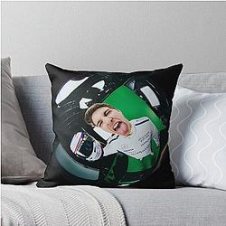 Logan Sargeant Fisheye Throw Pillow