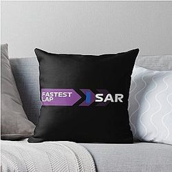 Logan Sargeant Fastest Lap F1 Throw Pillow