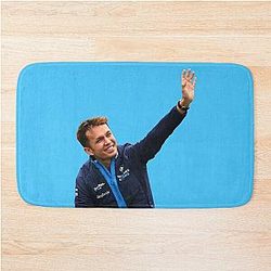 Alex Albon F1 Driver Waving Williams Logan Sargeant Teammate Bath Mat