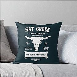 Hat Creek Cattle  Lonesome Dove Throw Pillow