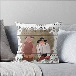 Lonesome Dove Christmas Throw Pillow
