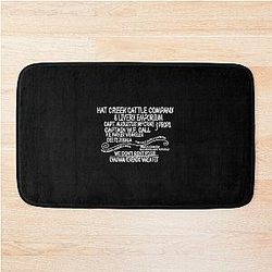 Hat Creek Cattle Company Sign From Lonesome Dove Bath Mat