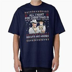 Lonesome Dove Gus Mccrae Biscuits and Whores Oversized T-Shirt