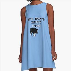 Lonesome Dove Rent Pigs A Line Dress