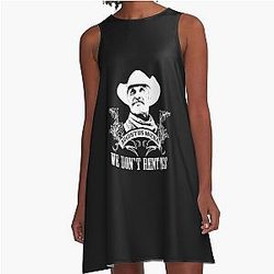 Lonesome Dove We Don't Rent Pigs A-Line Dress