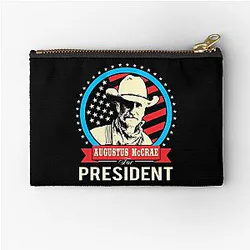 Lonesome Dove - Augustus McCrae for President Zipper Pouch