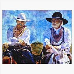 Leaving Lonesome Dove by Cowboy Artist Peter Nowell Jigsaw Puzzle