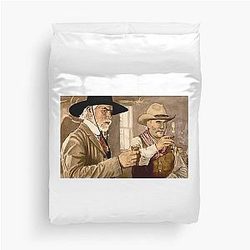 Woodrow and Gus Lonesome Dove Duvet Cover