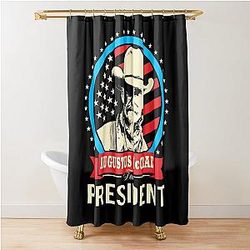Lonesome Dove - Augustus McCrae for President Shower Curtain