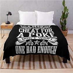 Lonesome Dove Cheat for the Poker Throw Blanket