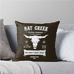 Hat Creek Cattle Company Lonesome Dove Throw Pillow