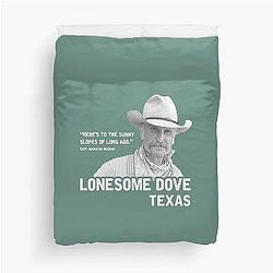 The Slopes of Long Ago Lonesome Dove Duvet Cover