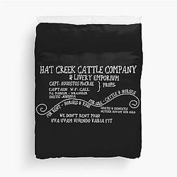 Lonesome Dove - Hat Creek Uva vivendo vera fit Duvet Cover