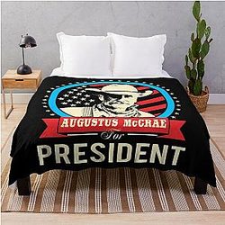Lonesome Dove - Augustus McCrae for President Throw Blanket