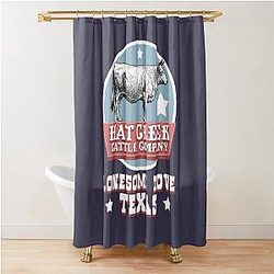Hat Creek Cattle Company Lonesome Dove Texas Shower Curtain