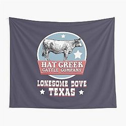Hat Creek Cattle Company. Lonesome Dove Texas Tapestry