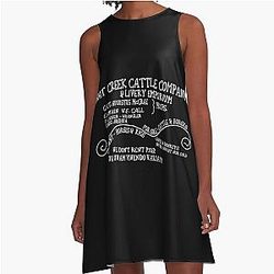 Lonesome Dove Hat Creek A-Line Dress