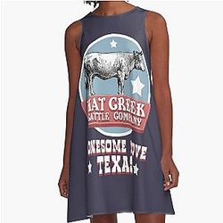 Hat Creek Cattle Company. Lonesome Dove Texas A-Line Dress