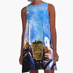 Leaving Lonesome Dove by Peter Nowell A-Line Dress