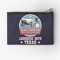 Lonesome Dove Texas Hat Creek Cattle Company Zipper Pouch