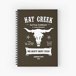 Hat Creek Cattle Company Lonesome Dove Spiral Notebook