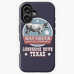 Hat Creek Cattle Company Lonesome Dove Texas iPhone Tough Case