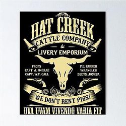 Lonesome Dove Hat Creek Iphone Case Poster