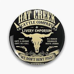 Lonesome Dove Hat Creek iPhone Case Pin