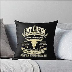 Lonesome Dove Hat Creek iPhone Case Throw Pillow