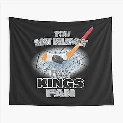 Los Angeles Kings Fan Hockey Tapestry