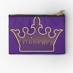 Los Angeles Kings Sunset Silhouette city skyline Zipper Pouch