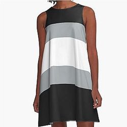 Los Angeles Kings Retro Stripes A-Line Dress