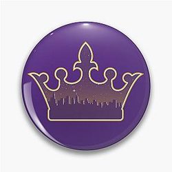 Los Angeles Kings Sunset Silhouette city skyline Pin