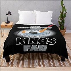 Los Angeles Kings Fan Hockey Throw Blanket