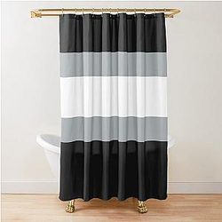Los Angeles Kings Retro Stripes Shower Curtain