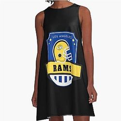 Football Los Angeles Rams A Line Dress