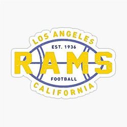 Football Los Angeles Rams Sticker