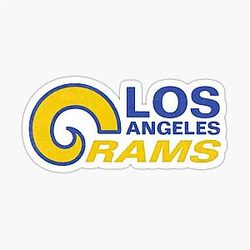 Football Sticker Los Angeles Rams