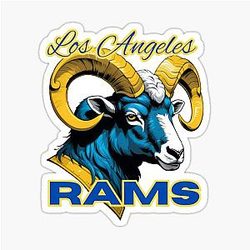 Football Los Angeles Rams Sticker