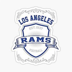 Football Sticker Los Angeles Rams