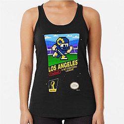 Los Angeles Rams 8-bit Videogame Cartridge Racerback Tank Top