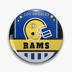 Football in Los Angeles Rams Pin
