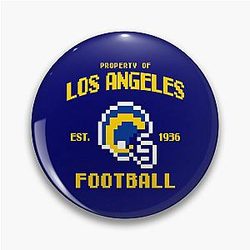 Property of Los Angeles Rams Football Enamel Pin