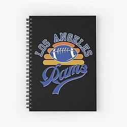 Football Notebook Los Angeles Rams