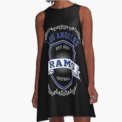 Football League Los Angeles Rams A Line Dress